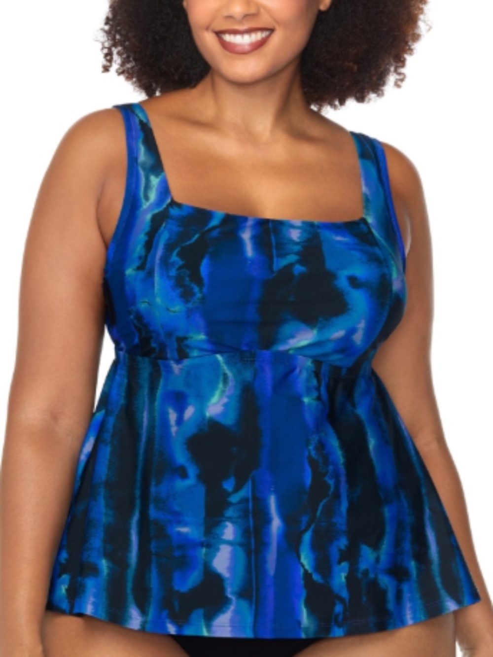 Raisins Curve Trendy Plus Straya Printed Underwire Tankini Top Size 20W 20046